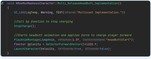 Multiplayer code sample part 2